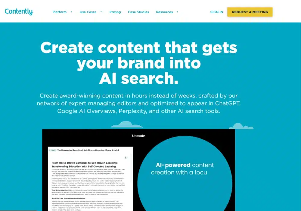 Experienced freelance writer building a Contently portfolio for brand writing clients