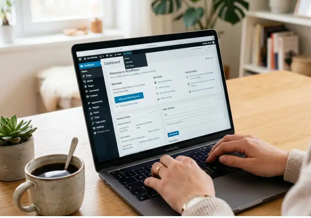 WordPress dashboard setup — managing a profitable blog from the backend