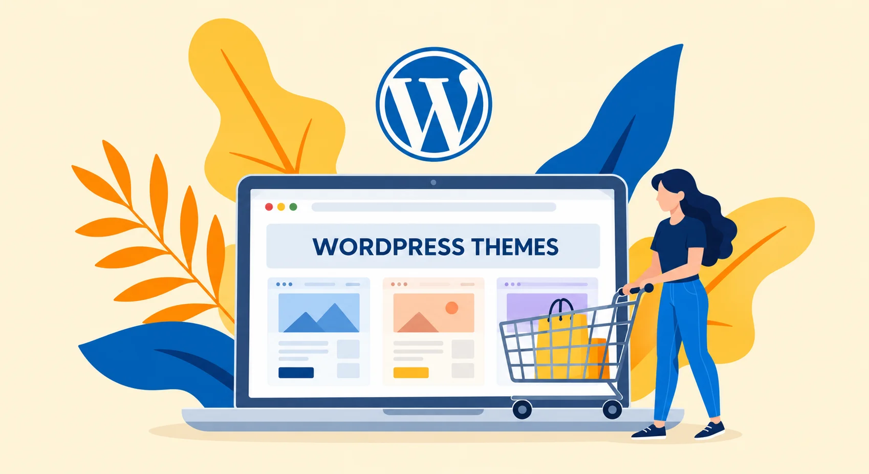 WordPress digital storefront layout