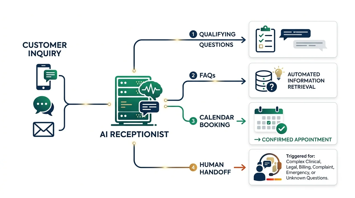 System architecture diagram showing Firecrawl scraping prospect website data feeding into Claude which powers a WhatsApp demo deployed on Netlify