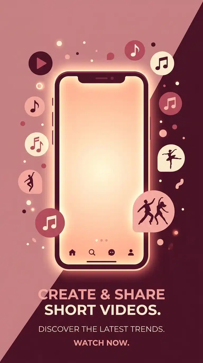 Person holding a smartphone reviewing vertical short-form video timeline in a bright creative studio